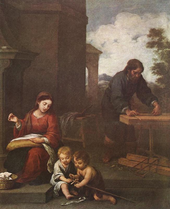 MURILLO, Bartolome Esteban Holy Family with the Infant St John dh china oil painting image
